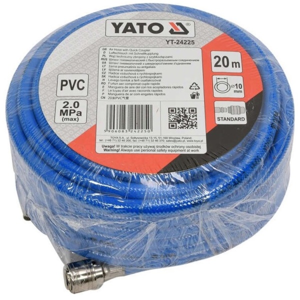 Furtun Aer 10 mm x 20 m 2 mpa Yato YT-24225